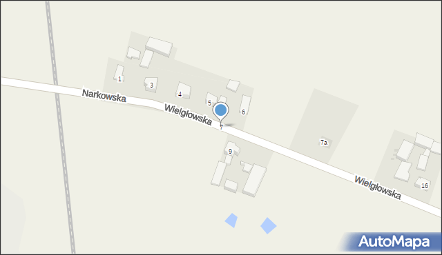 Czarlin, Narkowska, 7, mapa Czarlin