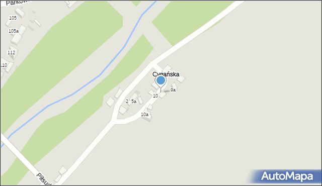 Czarny Dunajec, Nadwodna, 11A, mapa Czarny Dunajec