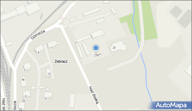Czechowice-Dziedzice, Nad Białką, 17a, mapa Czechowic-Dziedzic