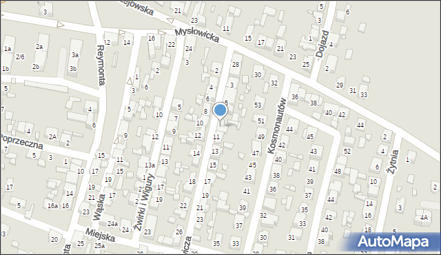 Czeladź, Narutowicza Gabriela, 9, mapa Czeladź