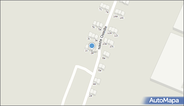 Czeladź, Nasze Osiedle, 1a, mapa Czeladź
