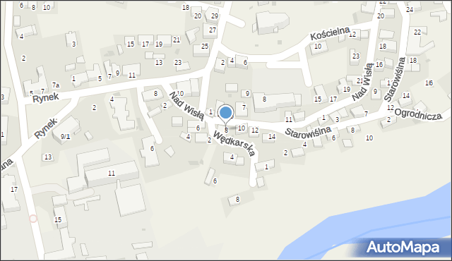 Czernichów, Nad Wisłą, 8, mapa Czernichów