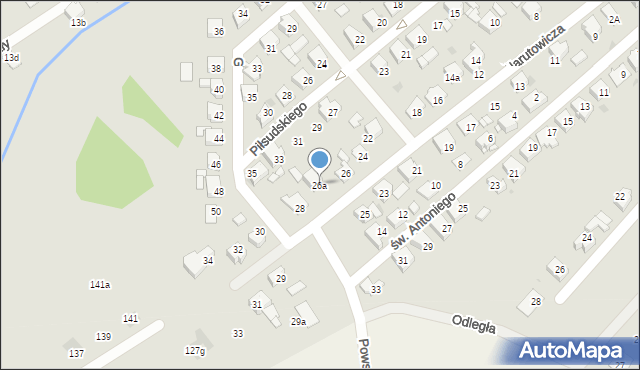 Czerwionka-Leszczyny, Narutowicza Gabriela, 26a, mapa Czerwionka-Leszczyny