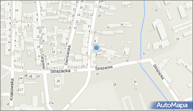 Częstochowa, Nadrzeczna, 2, mapa Częstochowy