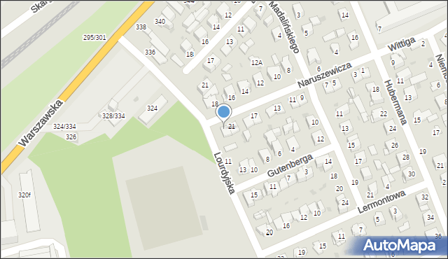 Częstochowa, Naruszewicza Adama, 23, mapa Częstochowy