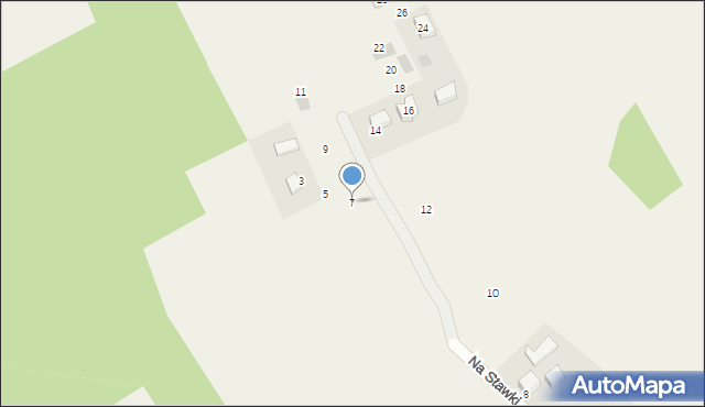 Czudec, Na Stawki, 7, mapa Czudec