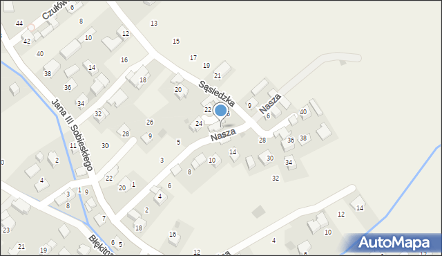 Czułówek, Nasza, 7, mapa Czułówek