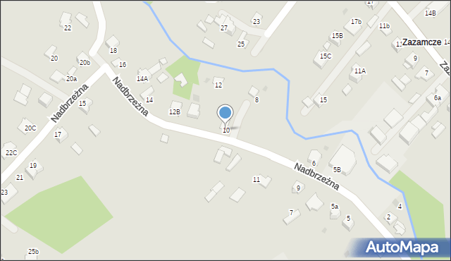 Dąbrowa Tarnowska, Nadbrzeżna, 10, mapa Dąbrowa Tarnowska