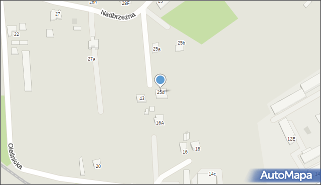 Dąbrowa Tarnowska, Nadbrzeżna, 25d, mapa Dąbrowa Tarnowska