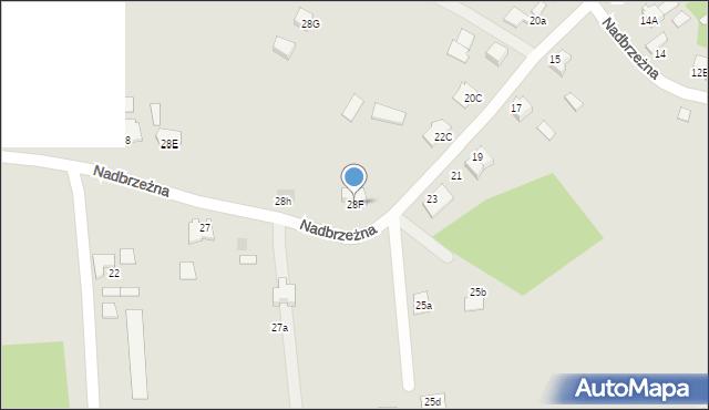 Dąbrowa Tarnowska, Nadbrzeżna, 28F, mapa Dąbrowa Tarnowska
