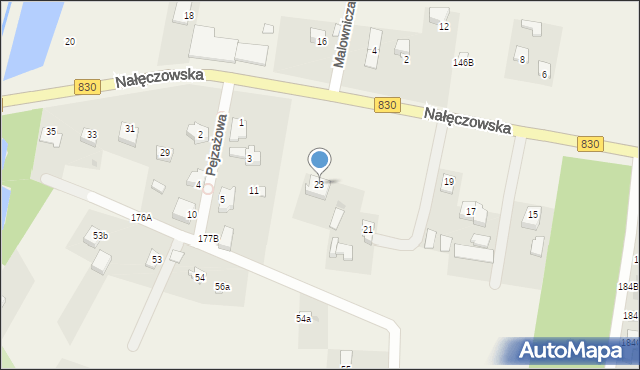 Dąbrowica, Nałęczowska, 23, mapa Dąbrowica