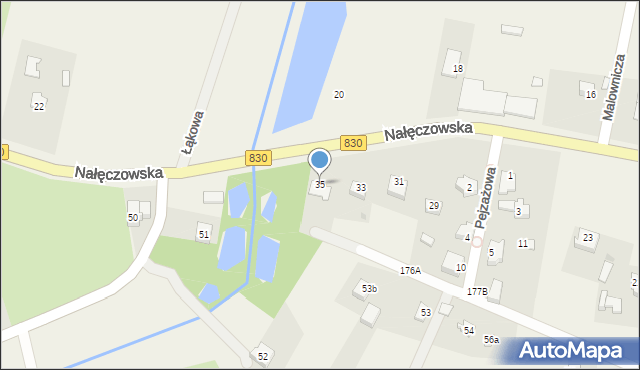 Dąbrowica, Nałęczowska, 35, mapa Dąbrowica