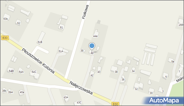 Dąbrowica, Nałęczowska, 44, mapa Dąbrowica