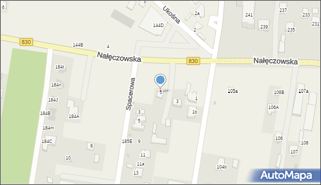 Dąbrowica, Nałęczowska, 5, mapa Dąbrowica