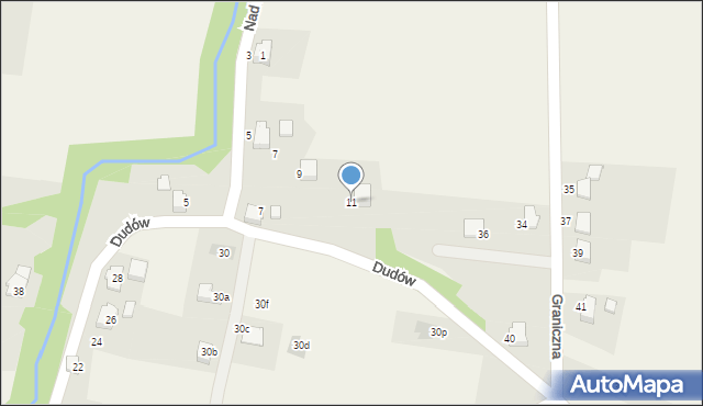 Dankowice, Nad Łękawką, 11, mapa Dankowice