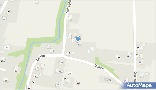 Dankowice, Nad Łękawką, 9, mapa Dankowice