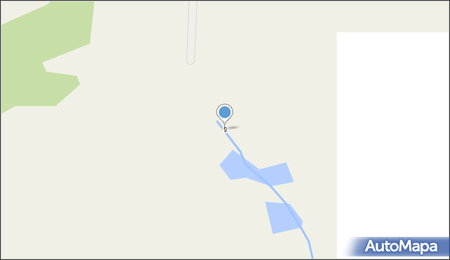 Dębe, Na Trzciniec, 9, mapa Dębe