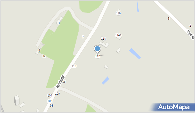 Dęblin, Nadatki, 112, mapa Dęblin