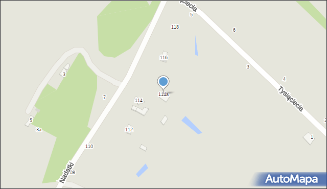 Dęblin, Nadatki, 114a, mapa Dęblin