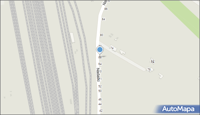 Dęblin, Nadatki, 68, mapa Dęblin