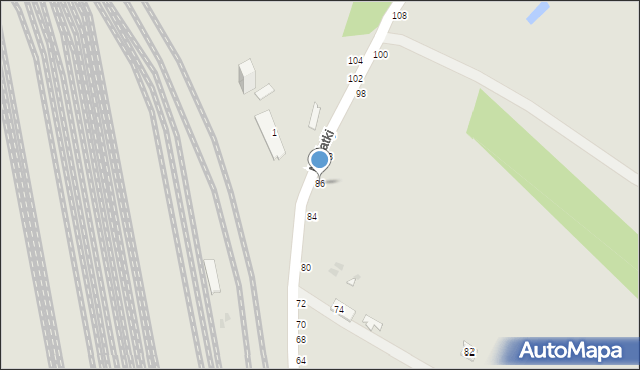 Dęblin, Nadatki, 86, mapa Dęblin