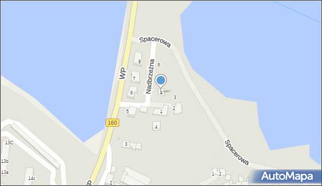 Dobiegniew, Nadbrzeżna, 4, mapa Dobiegniew