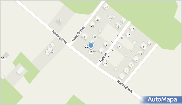 Dobieszków, Nastrojowa, 13, mapa Dobieszków