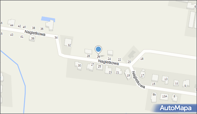 Dobra, Nagietkowa, 26, mapa Dobra