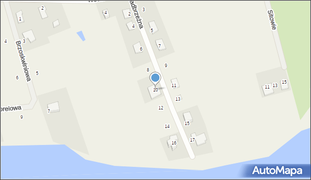 Dobrcz, Nadbrzeżna, 10, mapa Dobrcz