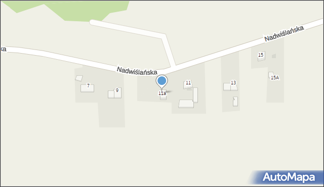 Dobrzyków, Nadwiślańska, 11a, mapa Dobrzyków