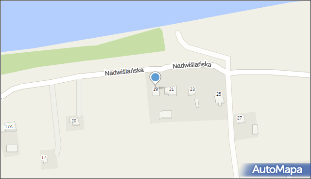 Dobrzyków, Nadwiślańska, 19, mapa Dobrzyków