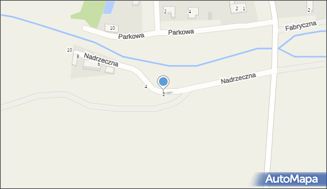 Dobrzyniewo Fabryczne, Nadrzeczna, 2, mapa Dobrzyniewo Fabryczne