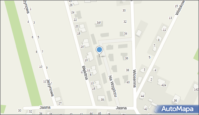 Domaszowice, Na Wzgórzu, 10, mapa Domaszowice