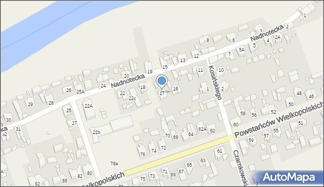 Drawsko, Nadnotecka, 17, mapa Drawsko