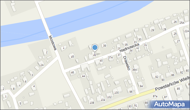 Drawsko, Nadnotecka, 41, mapa Drawsko
