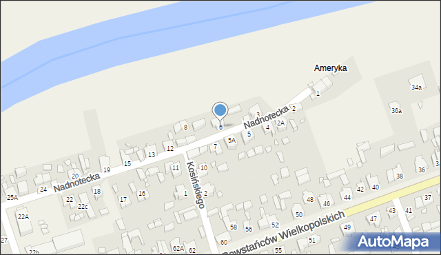 Drawsko, Nadnotecka, 6, mapa Drawsko