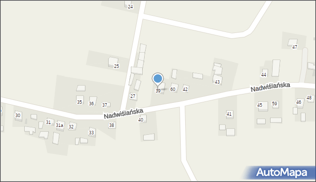 Dwikozy, Nadwiślańska, 39, mapa Dwikozy