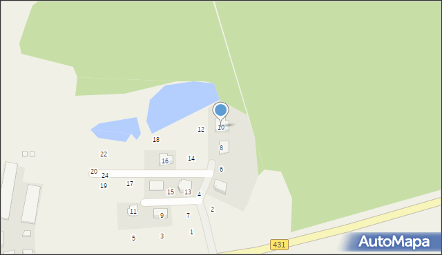 Dymaczewo Stare, Nad Stawem, 10, mapa Dymaczewo Stare