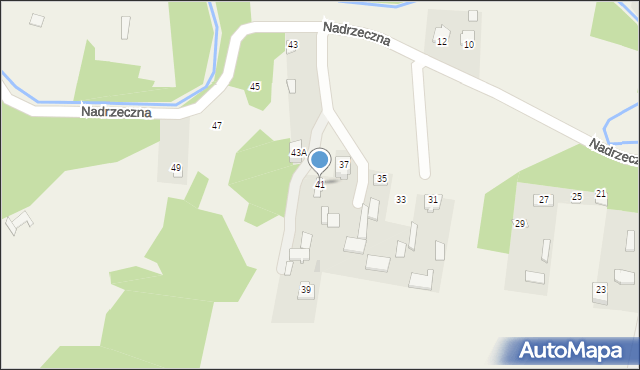 Dys, Nadrzeczna, 41, mapa Dys