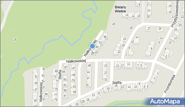 Elbląg, Nałkowskiej Zofii, 26, mapa Elbląga