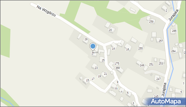 Filipowice, Na Wzgórzu, 27, mapa Filipowice