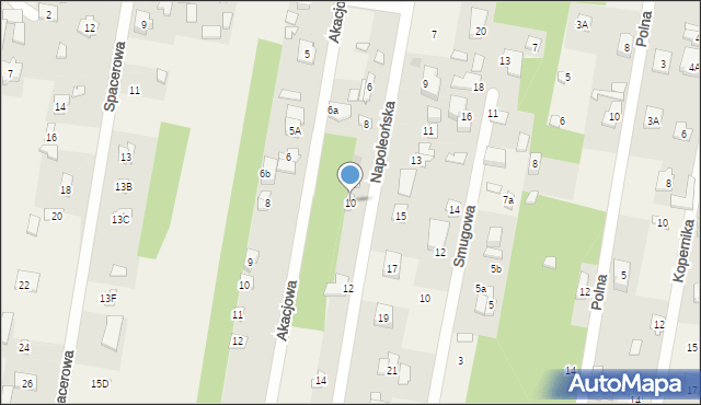 Gałków Mały, Napoleońska, 10, mapa Gałków Mały