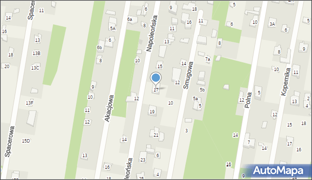 Gałków Mały, Napoleońska, 17, mapa Gałków Mały