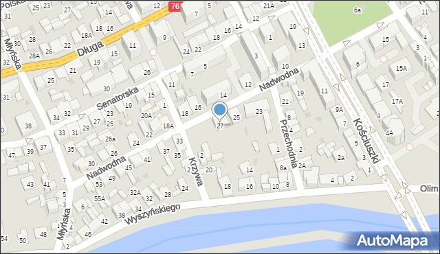 Garwolin, Nadwodna, 27, mapa Garwolin