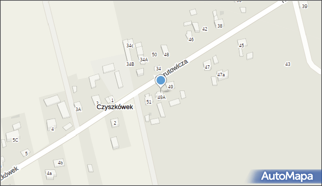 Garwolin, Narutowicza Gabriela, 51a, mapa Garwolin