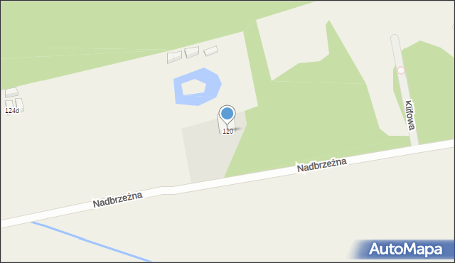 Gąski, Nadbrzeżna, 120, mapa Gąski