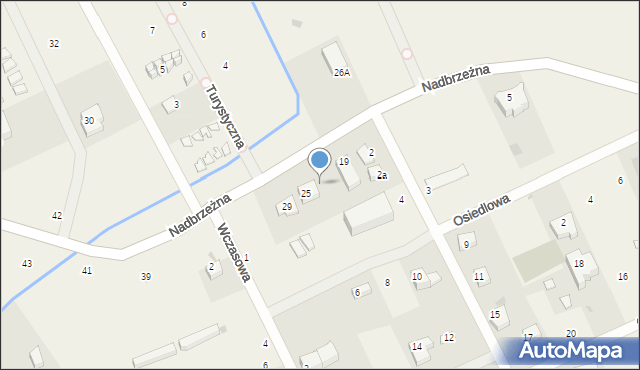 Gąski, Nadbrzeżna, 23, mapa Gąski