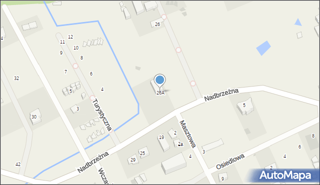 Gąski, Nadbrzeżna, 26A, mapa Gąski