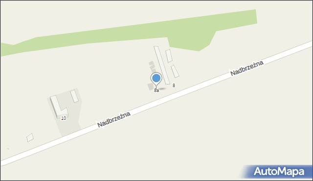 Gąski, Nadbrzeżna, 8a, mapa Gąski