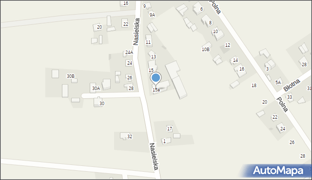 Gąsocin, Nasielska, 15a, mapa Gąsocin